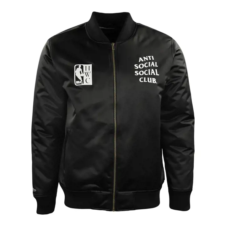 Veste aviateur collage logos NBA NBA NOIRE