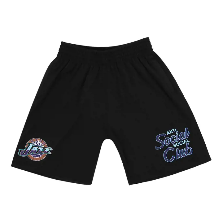 Short de survêtement noir Utah Jazz NBA Coach