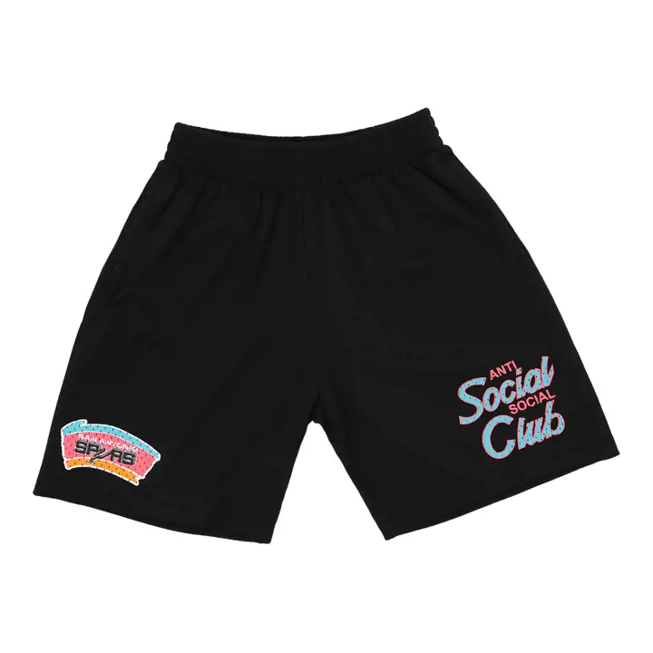 San Antonio Spurs NBA Coach Script Short Noir