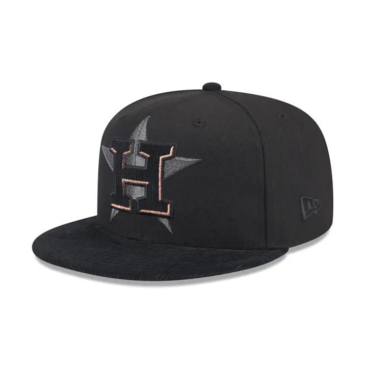 HOUSTON ASTROS MLB Casquette ajustée 59FIFTY Noire Blackout Pop