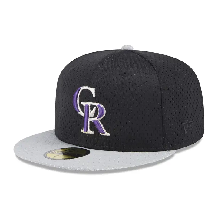 COLORADO ROCKIES MLB TC BP Mesh 59FIFTY BLK/GRY ASG 1998
