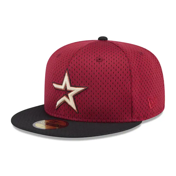 HOUSTON ASTROS MLB TC BP Mesh 59FIFTY BRICK/BLK ASG 2004