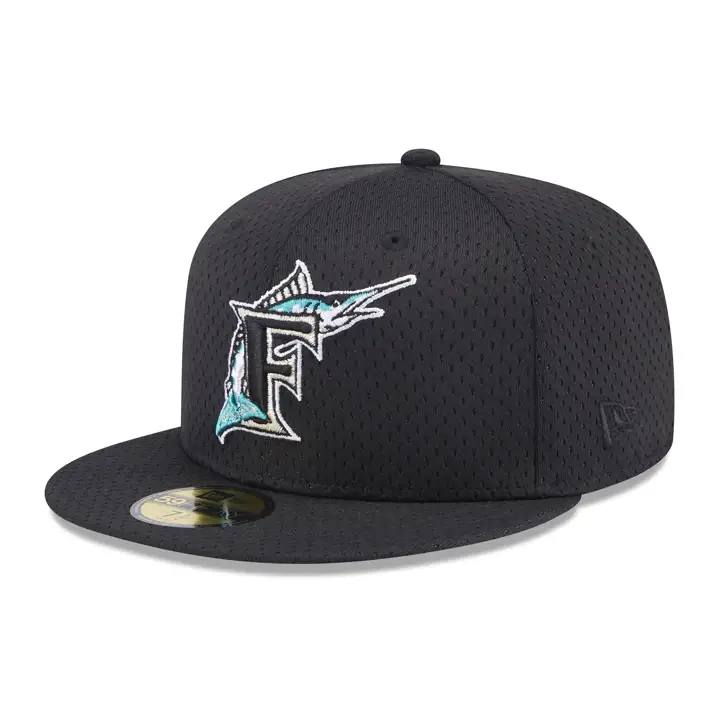 Casquette MLB MIAMI MARLINS TC BP Mesh 59FIFTY BLK SAISON INAUGURALE