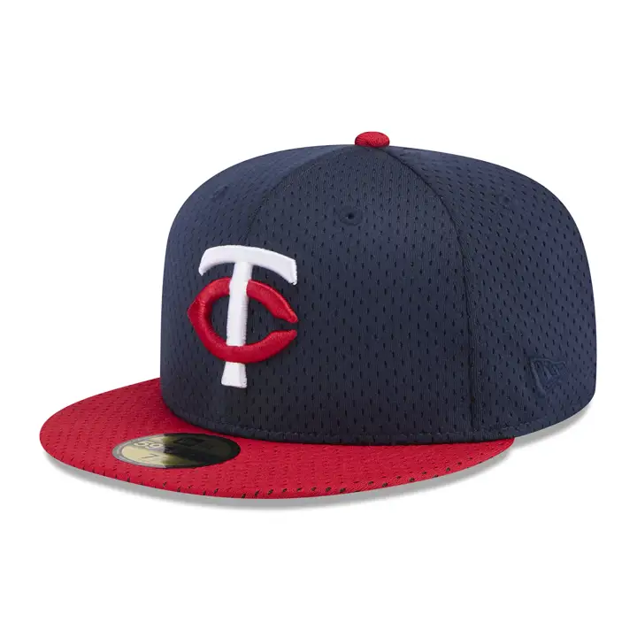 MINNESOTA TWINS MLB TC BP Mesh 59FIFTY BLEU MARINE/ROUGE 40E ANNIV.