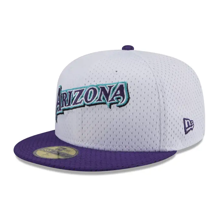 DIAMONDBACKS MLB Blanc BP Filet 59FIFTY BLC/VIO Saison Inaugurale