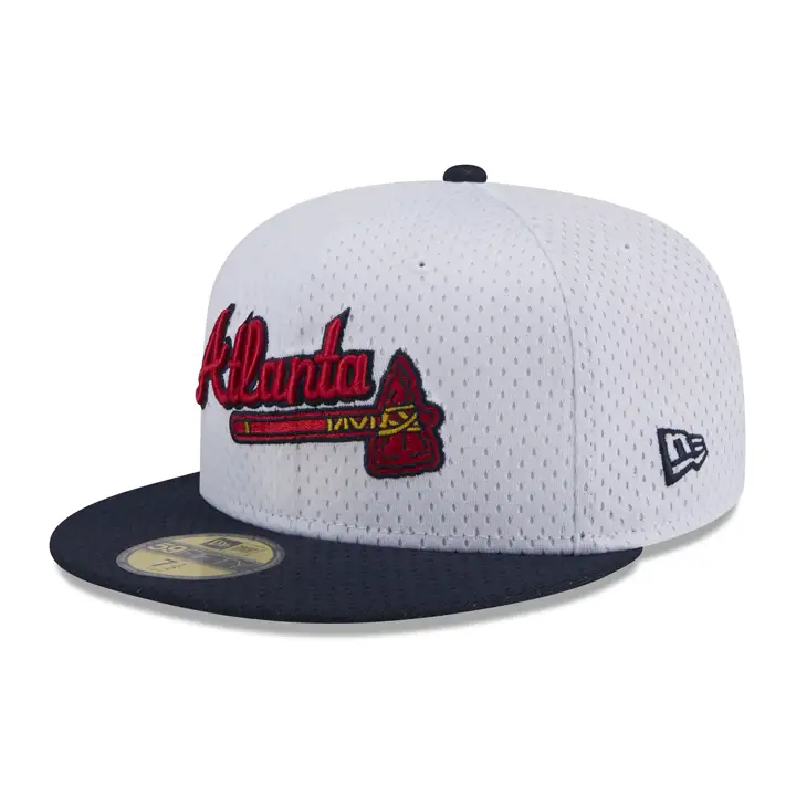 ATLANTA BRAVES MLB BP Mesh 59FIFTY BLANC/BLEU MARINE 30E ANNIVERSAIRE