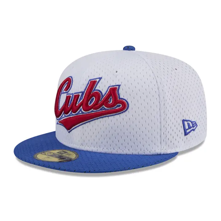 CHICAGO CUBS MLB WHITE BP Mesh 59FIFTY BLC/BLEU ASG 1990