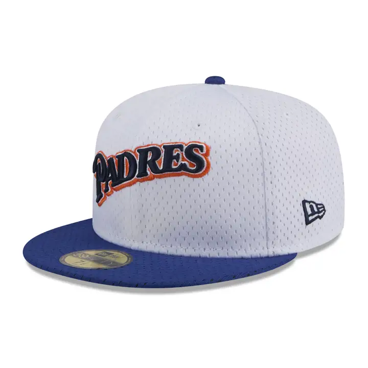 SAN DIEGO PADRES MLB WHITE BP Mesh 59FIFTY BLC/MARINE ASG 1992