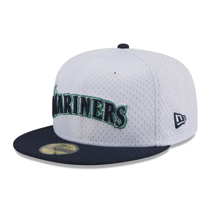 SEATTLE MARINERS MLB Casquette BP Mesh 59FIFTY BLANC/BLEU MARINE ASG 2008