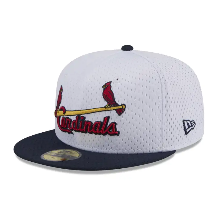 CASQUETTE 59FIFTY EN MAILLE BLANCHE ET BLEU MARINE ST. LOUIS CARDINALS MLB 30ÈME ANNIVERSAIRE