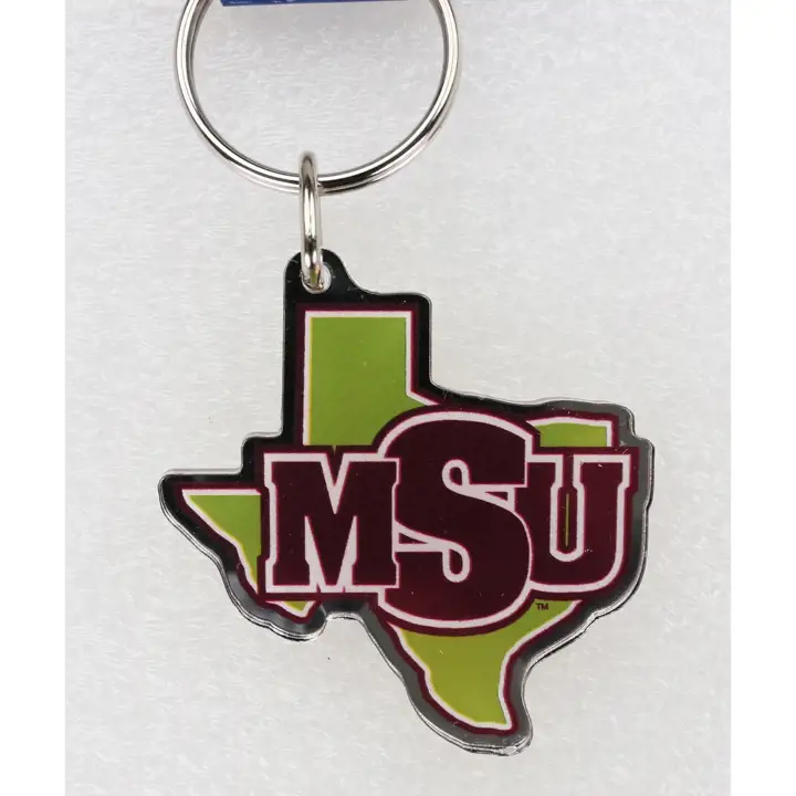 Porte-clés en acrylique de qualité supérieure SOUTHERN METHODIST MUSTANGS