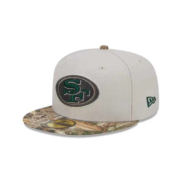 Casquette San Francisco 49ers NFL 2T RealTree 59FIFTY stone/camo