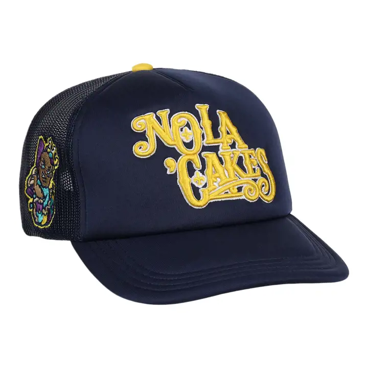 New Orleans Baby Cakes EFF MiLB Vintage Foam Trucker MARINE