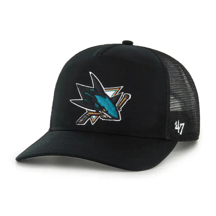 CASQUETTE EN MAILLE SAN JOSE SHARKS NHL Sure Shot 47 Hitch NOIRE Actuel