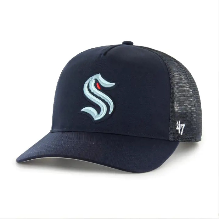 SEATTLE KRAKEN NHL Casquette filet Sure Shot 47 Hitch BLEU MARINE Actuel