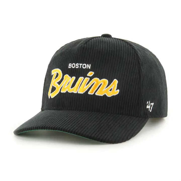 BOSTON BRUINS NHL Casquette Corduroy 47 Hitch NOIRE