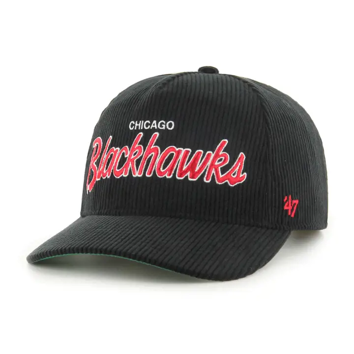 CHICAGO BLACKHAWKS NHL Casquette à Cordon Croisé 47 Hitch Noire