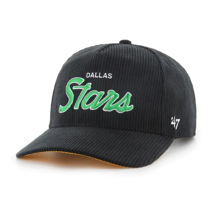 DALLAS STARS LNH Casquette Corduroy 47 Hitch NOIRE