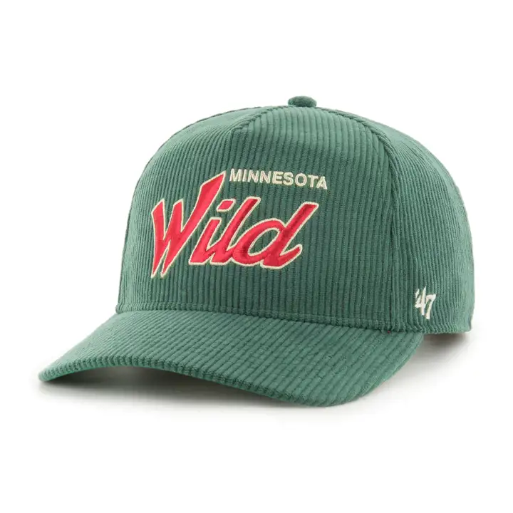MINNESOTA WILD LNH Casquette corduroy 47 Hitch Vert Foncé