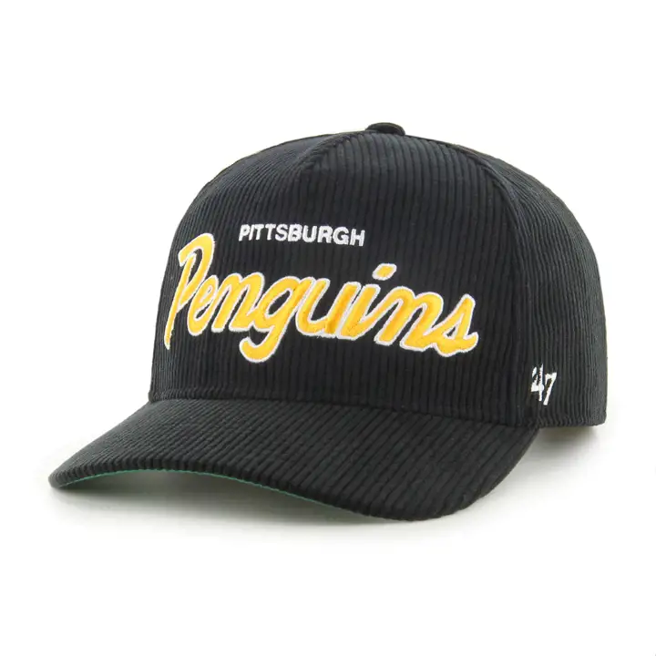 PITTSBURGH PENGUINS NHL Casquette Corduroy Crosstown 47 Hitch NOIRE