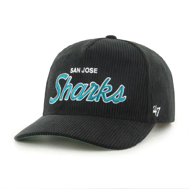 Casquette SAN JOSE SHARKS NHL Crosstown Cord 47 Hitch noire