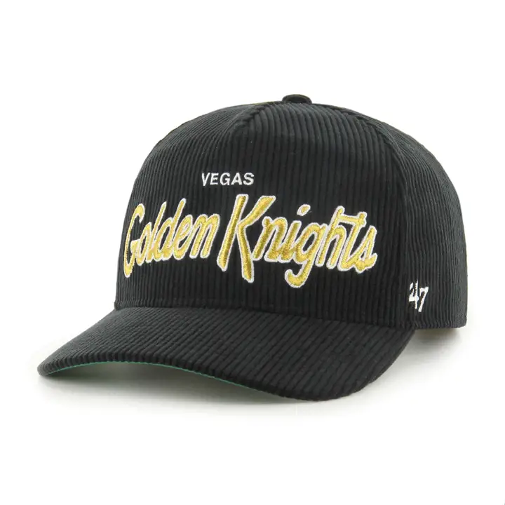 VEGAS GOLDEN KNIGHTS LNH Casquette Crosstown Cord 47 Hitch noire