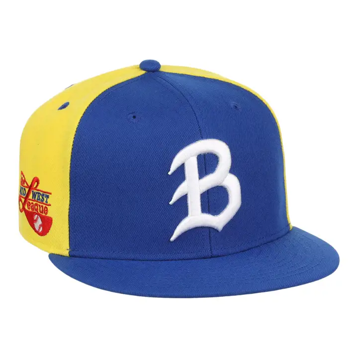 Casquette vintage snapback Burlington Bees EFF MiLB BLEU/JAUNE