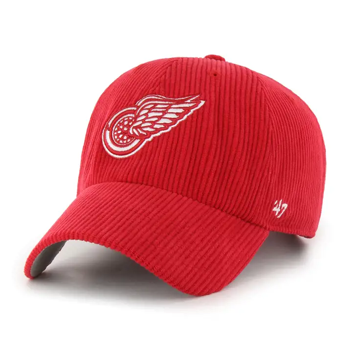 Casquette Detroit Redwings NHL CORD 47 CLEAN UP Vintage ROUGE