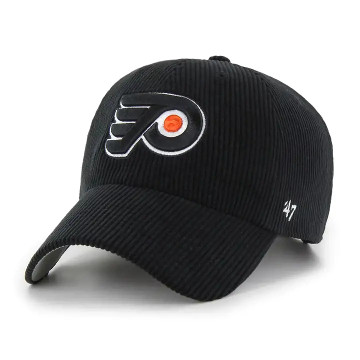 Philadelphia Flyers LNH CASQUETTE CORD 47 CLEAN UP Noir vintage