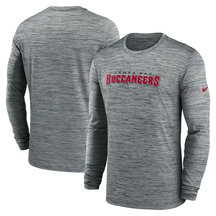 Tampa Bay Buccaneers NFL Nike Dri-FIT Team Velocity Manches Longues