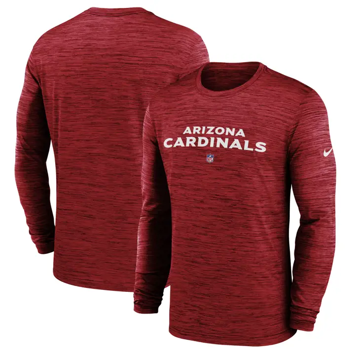 Haut à manches longues pour homme Arizona Cardinals Nike Dri-FIT Team Velocity