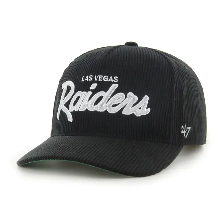 LAS VEGAS RAIDERS NFL Casquette Corduroy « '47 Hitch » noire