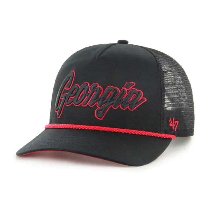 Georgia Bulldogs NCAA Script Shot Mesh '47 Hitch NOIR