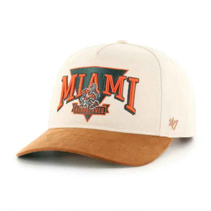 MIAMI HURRICANES NCAA TRIANGLE 47 HITCH NATUREL