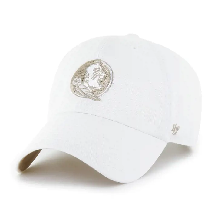 FLORIDA STATE SEMINOLES NCAA WHITE NOISE 47 CLEAN UP WHT