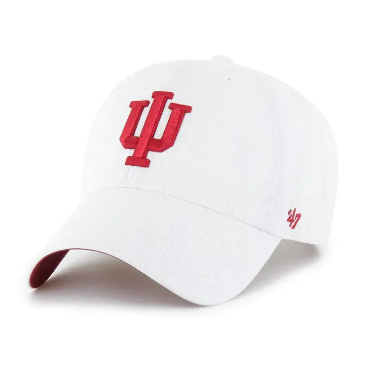 INDIANA HOOSIERS NCAA Bruit Blanc 47 CLEAN UP BLANC