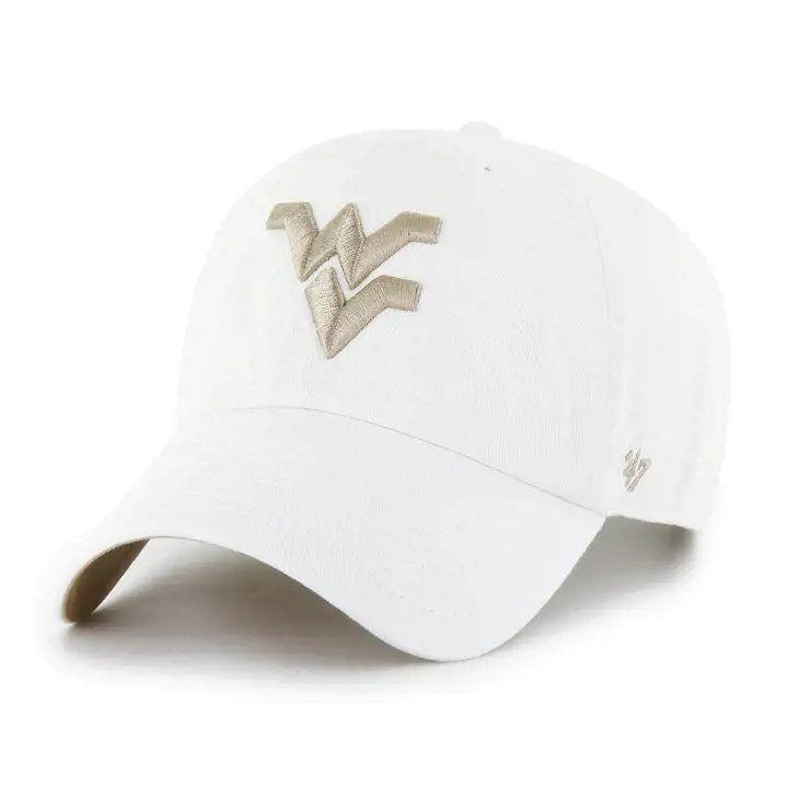 WEST VIRGINIA MOUNTAINEERS NCAA BRUIT BLANC 47 CLEAN UP BLA