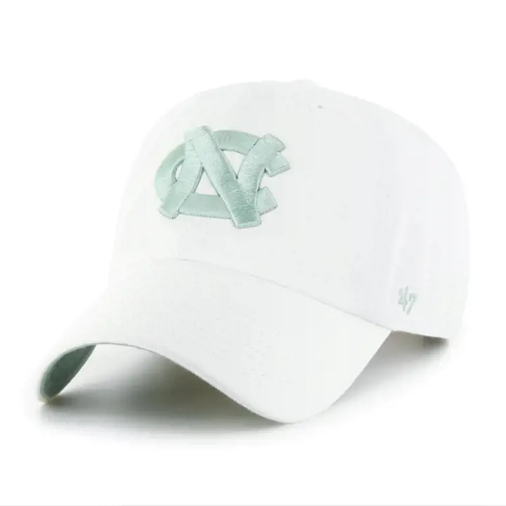 NORTH CAROLINA TAR HEELS NCAA BRUIT BLANC 47 CLEAN UP BLANC