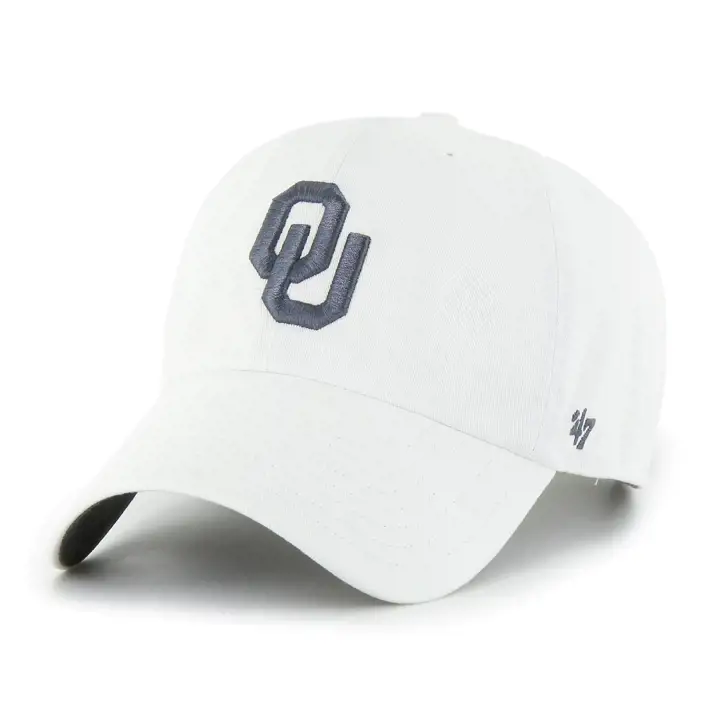 OKLAHOMA SOONERS NCAA CASQUETTE BLANCHE NOISE 47 CLEAN UP WHT