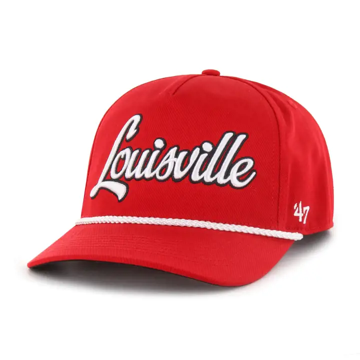 LOUISVILLE CARDINALS NCAA CASQUETTE PLATE 47 HITCH ROUGE