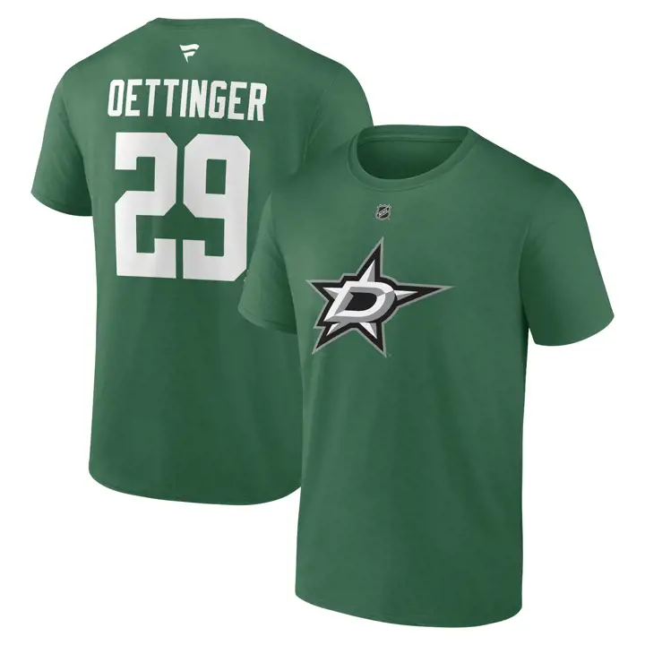 T-shirt authentique N&N NHL STARS Jake Oettinger GRN