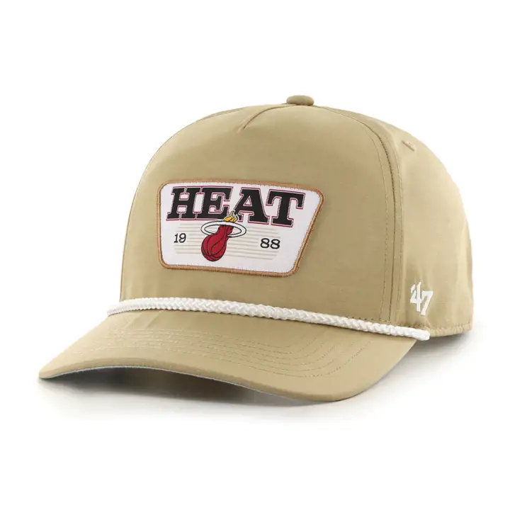 Casquette NBA Miami Heat '47 Sculpwood Hitch KHA/KHA/GRY
