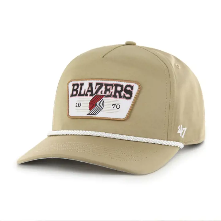 Casquette réglable Portland Trail Blazers NBA '47 Sculpwood Hitch Kaki/Kaki/Gris