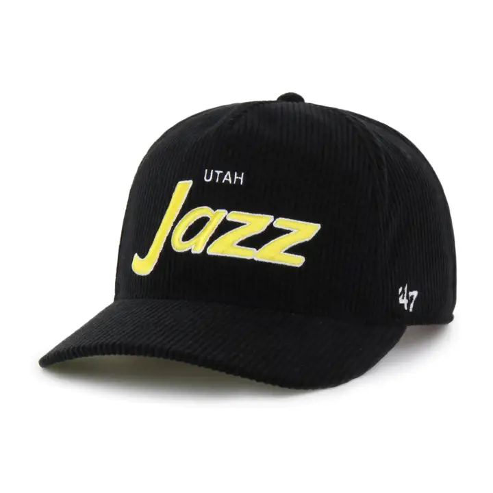 Casquette Utah Jazz NBA '47 Crosstown Cord Hitch NOIR/NOIR/GRIS