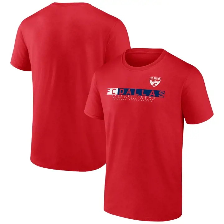 T-shirt rouge FC Dallas – Essentiels de la MLS