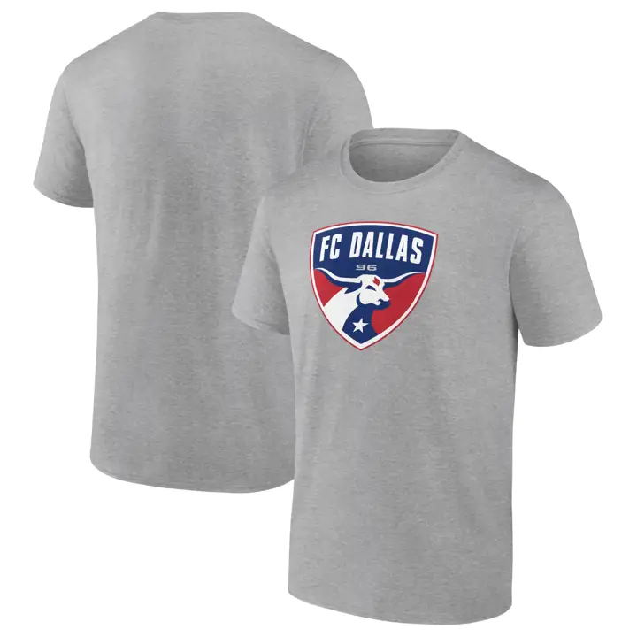 T-shirt avec logo principal du FC Dallas MLS, gris