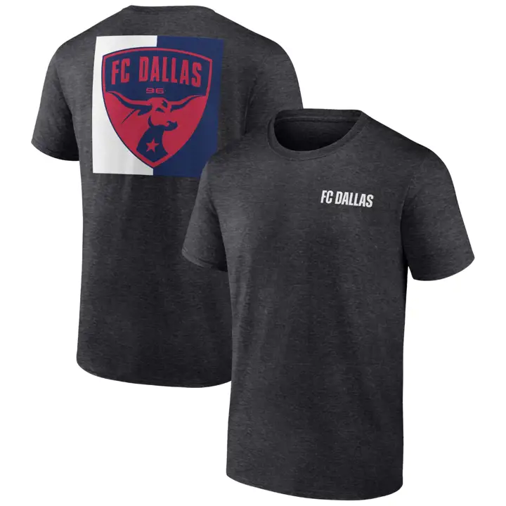 FC DALLAS MLS T-shirt Charbon Icône Bloquée