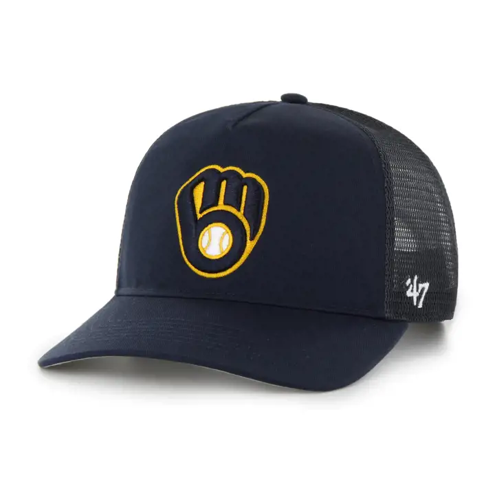 Milwaukee Brewers MLB Casquette en filet SS '47 HITCH Bleu marine