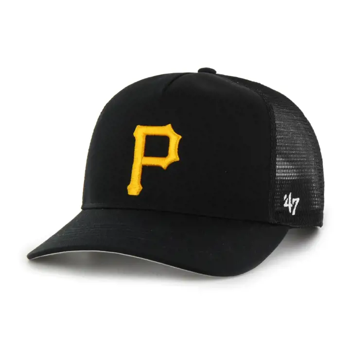 Casquette ajustée MLB des Pirates de Pittsburgh en maille '47 HITCH Noire