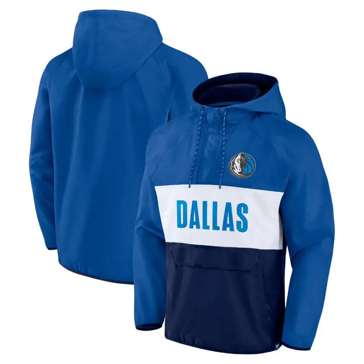 DALLAS MAVERICKS NBA Anorak Colorblock Défenseur Iconique Bleu